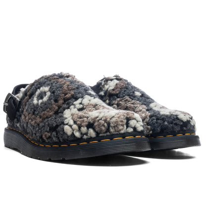 Isham Crochet Wool Suede Mules - Black