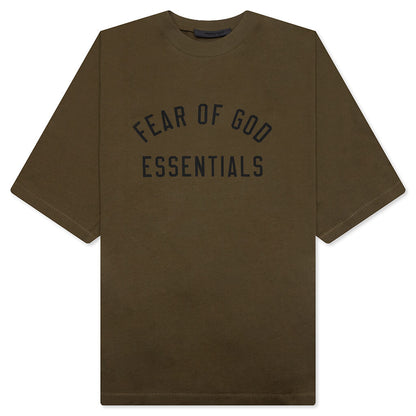 Jersey Crewneck Tee - Olive