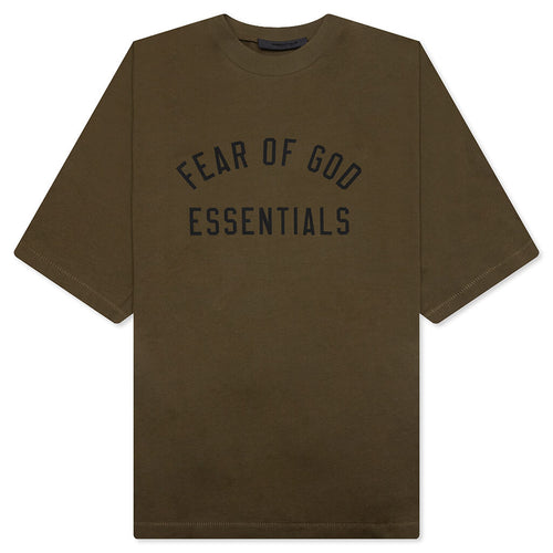 Jersey Crewneck Tee - Olive