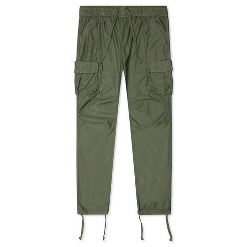 Back Sateen Cargo Pants - Olive