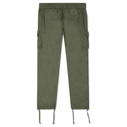 Back Sateen Cargo Pants - Olive