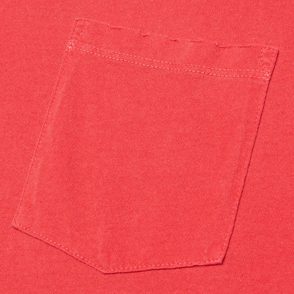 Folsom Pocket Tee - Vintage Cardinal