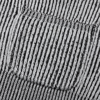 Structure Wool Knit Cardigan - Ash