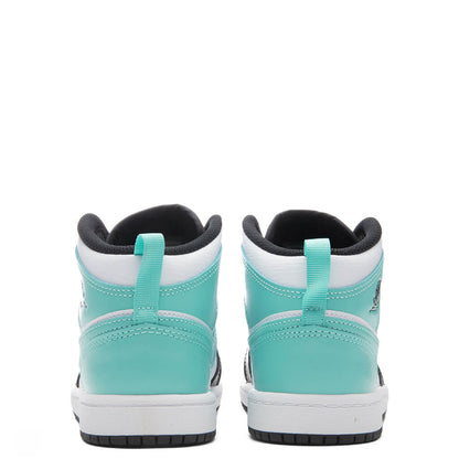Air Jordan 1 Mid (PS) - White/Tropical Twist