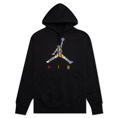 AJ3 Graphic Fleece Hoodie - Black