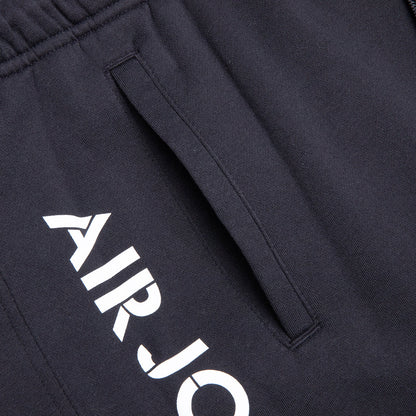 AJ4 Graphic Fleece Shorts - Black