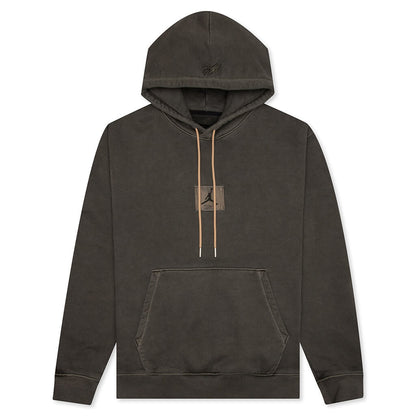 Flight Heritage Washed Fleece Pullover Hoodie - Black