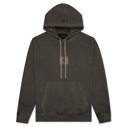 Flight Heritage Washed Fleece Pullover Hoodie - Black