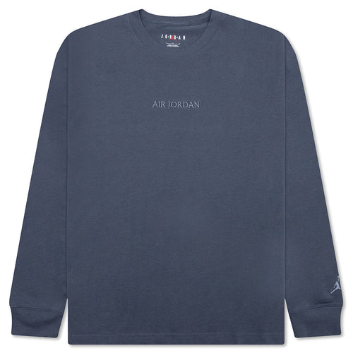 Wordmark Long-Sleeve T-Shirt - Diffused Blue