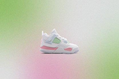 Air Jordan 4 Retro 'Valentine's Day' (TD) - White/Medium Soft Pink/Half Blue
