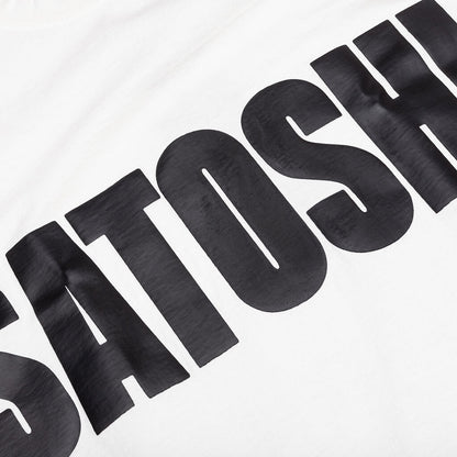 Jumbo Font Oversized Tee - White