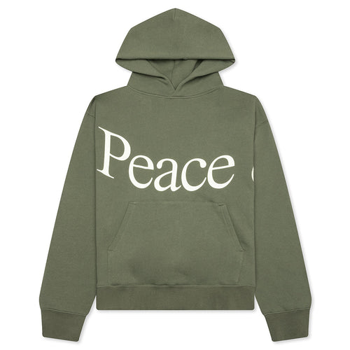 Jumbo Wordmark Hoodie - Olive