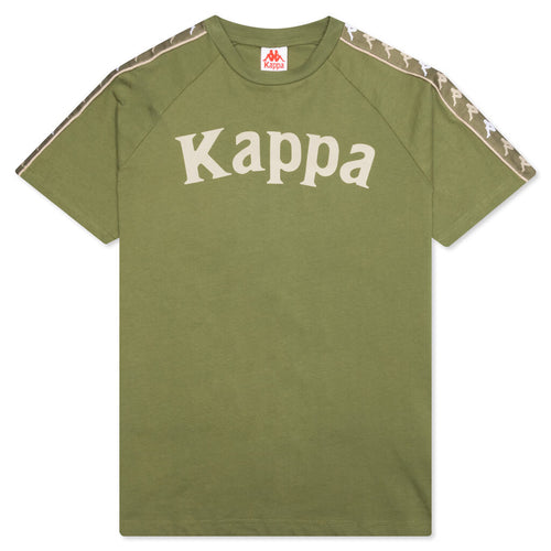 222 Banda Deto T-Shirt - Green Olive/Light Green