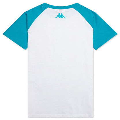 Kids Authentic Pop Elaysa T-Shirt - White/Green Sea