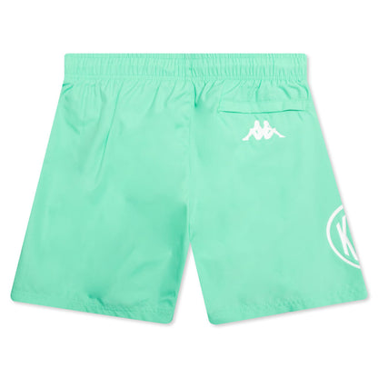 Kids Authentic Pop Emay Short - Green Spring/White