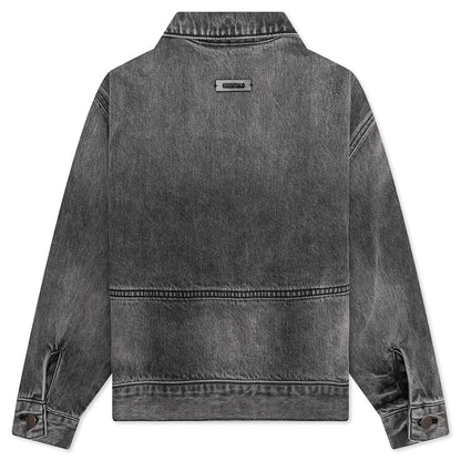 Kid's Denim Trucker Jacket - Vintage Black