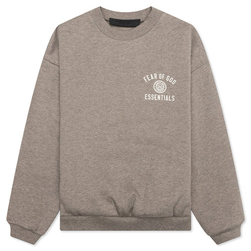 Kid's Fleece Crewneck - Heather Gray