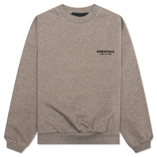 Kid's Fleece Crewneck - Heather Gray