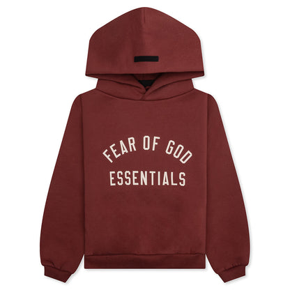 Kid's Fleece Hoodie - Crimson