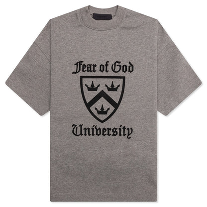 Kid's Heavy Crewneck Tee - Heather Gray