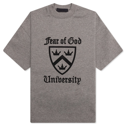 Kid's Heavy Crewneck Tee - Heather Gray