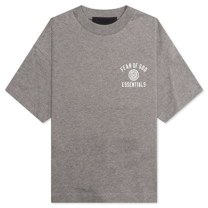Kid's Jersey Crewneck Tee - Heather Gray