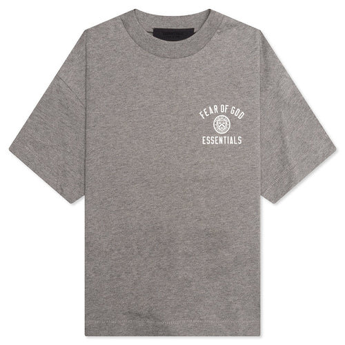 Kid's Jersey Crewneck Tee - Heather Gray