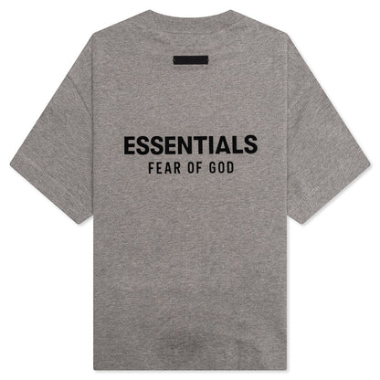 Kid's Jersey Crewneck Tee- Heather Gray