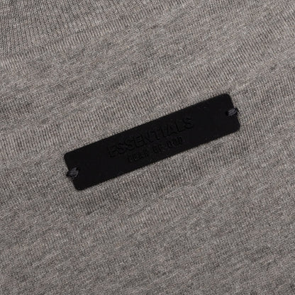 Kid's Jersey Crewneck Tee- Heather Gray