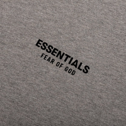 Kid's Jersey Crewneck Tee- Heather Gray