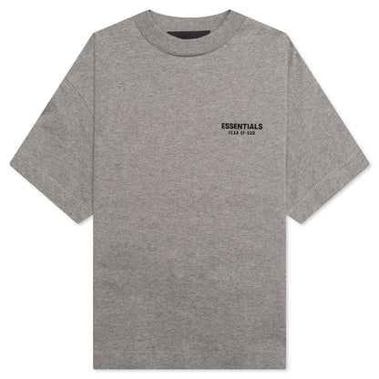 Kid's Jersey Crewneck Tee- Heather Gray