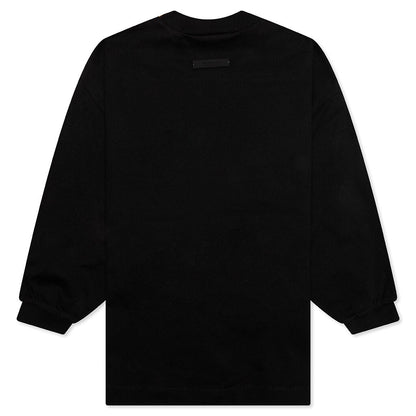 Kid's Jersey Long Sleeve Tee - Black