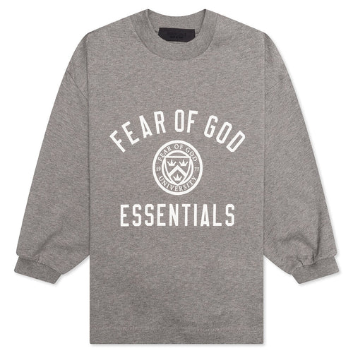 Kid's Jersey Long Sleeve Tee - Heather Gray