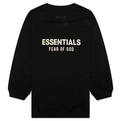 Kid's Jersey Long Sleeve Tee - Black