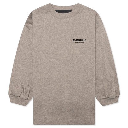 Kid's Jersey Long Sleeve Tee - Heather Gray