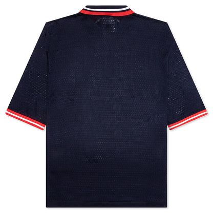 Mesh Polo - Navy