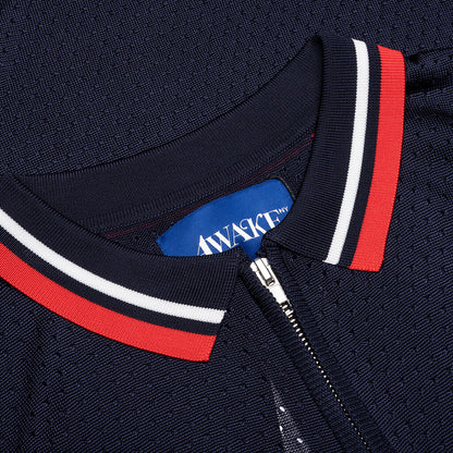 Mesh Polo - Navy