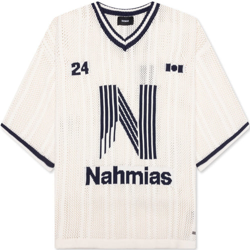 Knitted Tech 'N' Football Shirt - Ivory