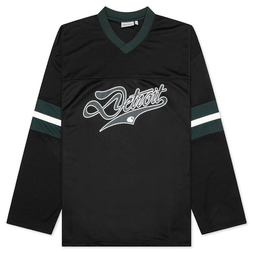 L/S Detroit Mesh T-Shirt - Black/Conifer/Wax