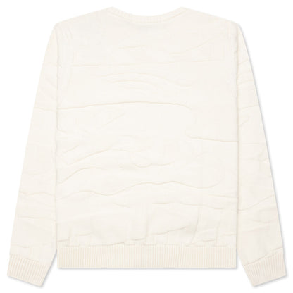 Landscaped Knitted Pullover - Off White