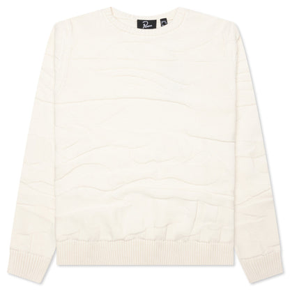 Landscaped Knitted Pullover - Off White