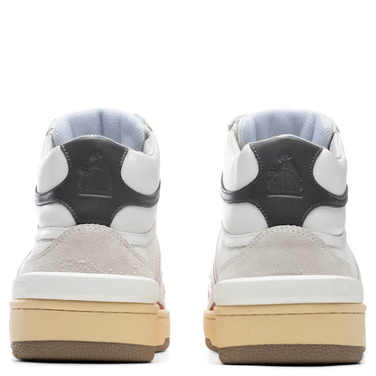 Clay High Top Sneakers - White/Red