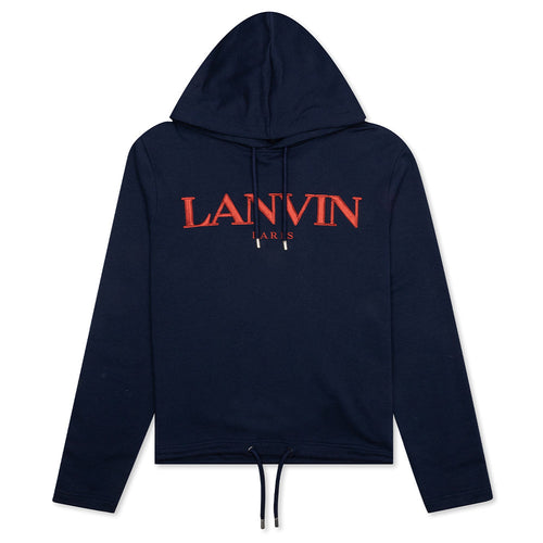 Embroidered Hoodie - Navy