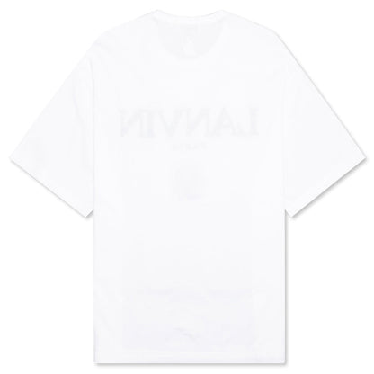 Embroidered Oversize Tee - White