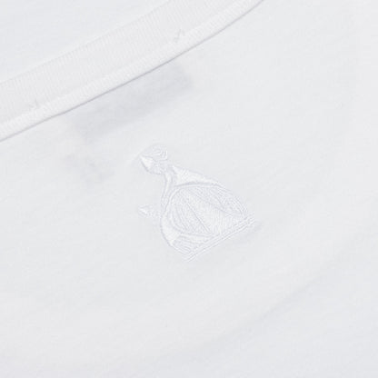 Embroidered Oversize Tee - White