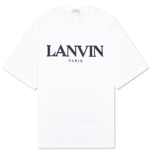 Embroidered Oversize Tee - White