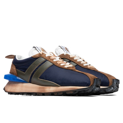 Running Sneakers - Navy Blue/Green