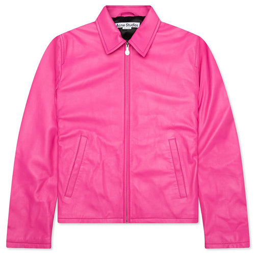 Leather Jacket - Bubble Pink