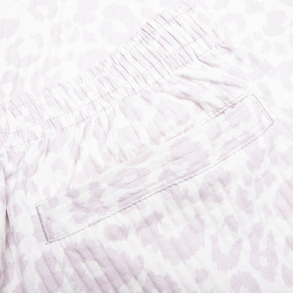 Leopard Active Shorts - Off White