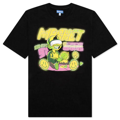 Smiley High Score T-Shirt - Black